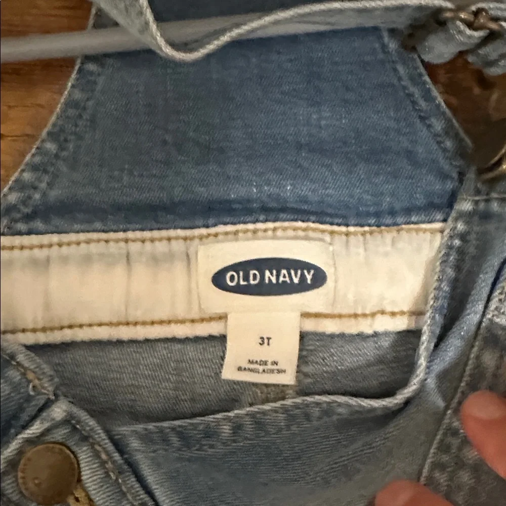 Old Navy Light Blue Denim Shorts Overalls
